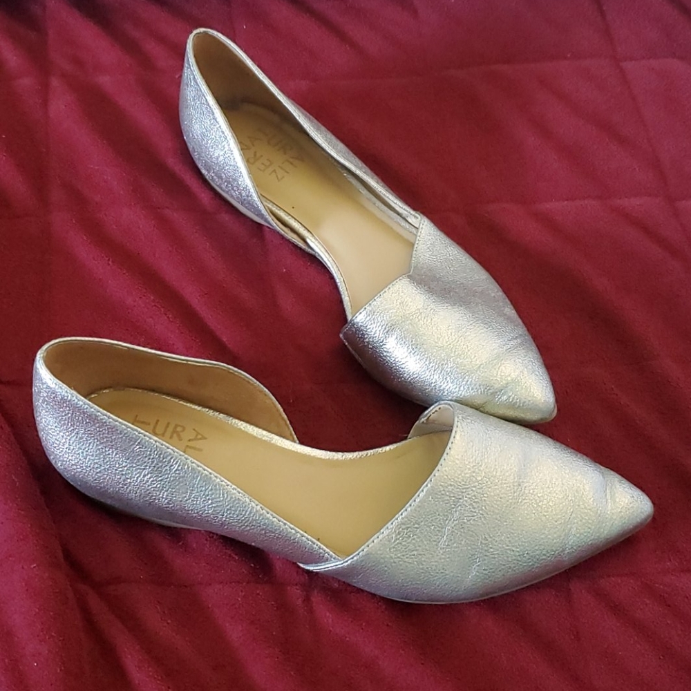 Flat shoes silver